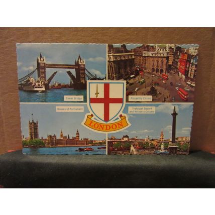 LONDON, Multiview unused vintage postcard Photographic Greeting Card Co. =
