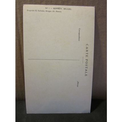 BEFFROY, BRUGES unused vintage postcard painting =