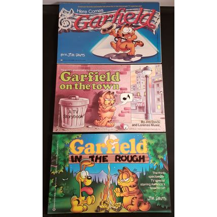 10 Vintage Garfield TV Specials Used PBs ~ Feline Fantasies/Thanksgiving + 8