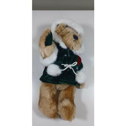 2002 10 inch jointed godiva christmas bear