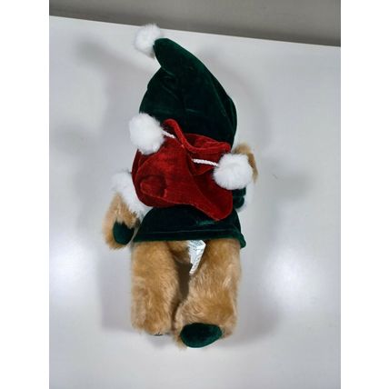 2002 10 inch jointed godiva christmas bear