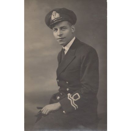 Ship Sailor Captain Farnworth Manchester WW2 Antique Postcard