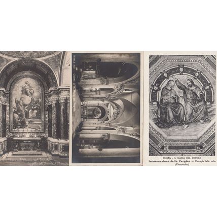 Chiesa Di S Maria Del Popolo 3x Italian Religious Postcard s