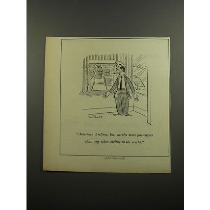 1952 American Airlines Ad - Laundromat Cartoon
