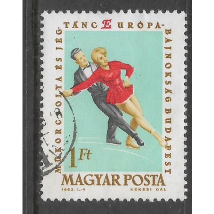 HUNGARY 1963 1FT EUROPEAN FIGURE SKATING CHAMPIONSHIPS SG 1871 FINE USED