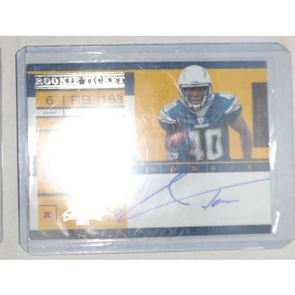 2011 Panini Contenders JORDAN TODMAN (Chargers) Rookie Ticket Auto #216