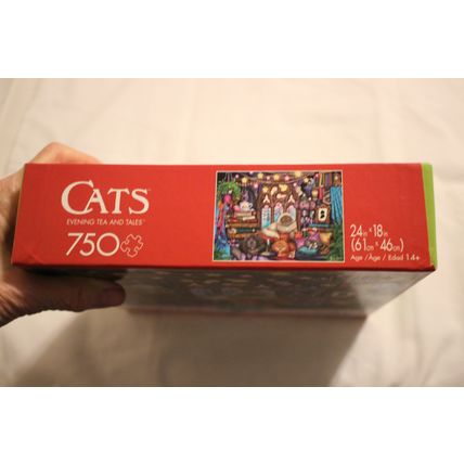 EVENING TEA AND TALES 750 PIECE PUZZLE SEALED CATS KITTENS