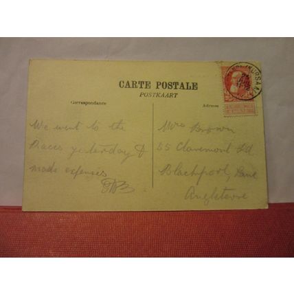 Le THEATRE, OSTEND, OSTENDE, Belgium used antique postcard 1910 pm =