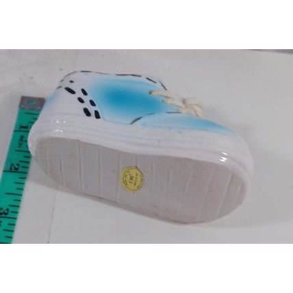 Vintage Special Issue For CWI NY Made In tawain minature blue glass tennis shoe