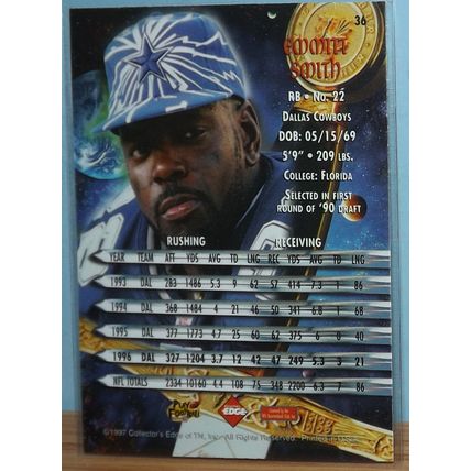 1997 Collectors Edge EMMITT SMITH (Dallas Cowboys) Excalibur #36