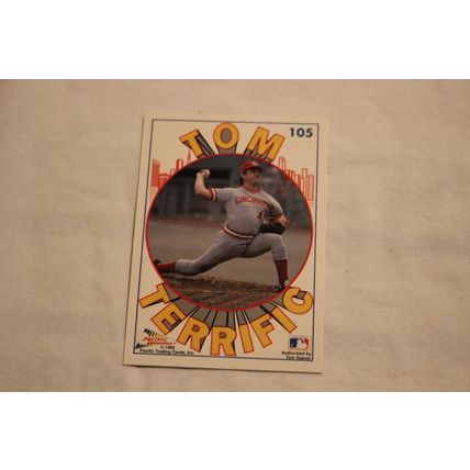 Tom Seaver 1992 Pacific TOM TERRIFIC N0.105 DAZZLING DEAN OF THE REDS' STAFF