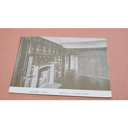 Early Clark Postcard - Dining Room @ Boscobel House, Stafford -Shropshire