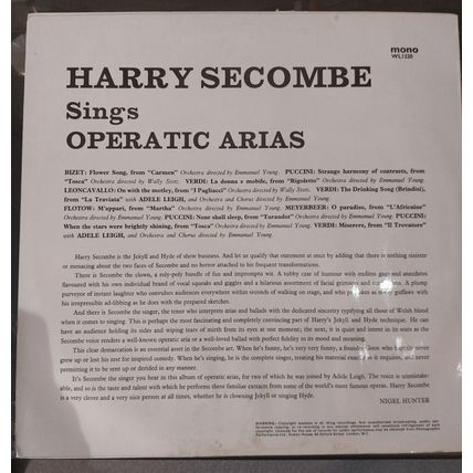Harry Secombe With Adèle Leigh – Operatic Arias (WL1220) 1969 (LP)