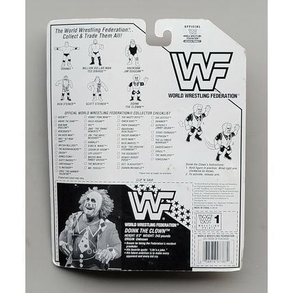 wwf ljn hasbro wrestling superstars series 9 doink the clown wrestling figure