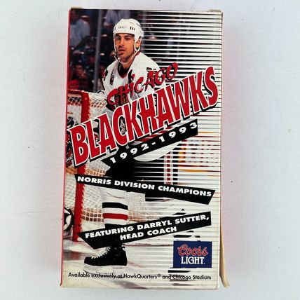 Chicago Blackhawks 1992-93 Norris Division Hockey Champs VHS Video Tape Chelios