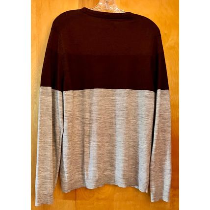 Brown/Grey crew neck Sweater Men's XL Apt 9 Seriously Soft