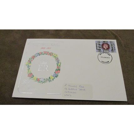 Cotswold 1977 FDC GB Cover - Queen Elizabeth Silver Jubilee - Leicester frank
