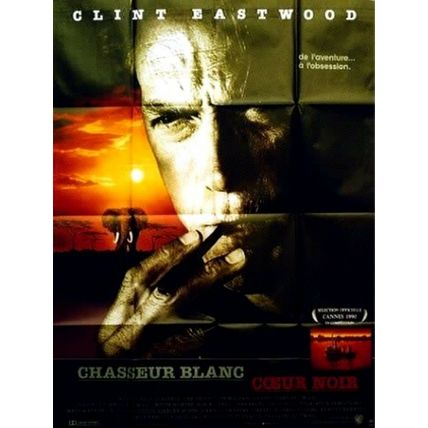 WHITE HUNTER, BLACK HEART 1990 Clint Eastwood, Marisa Berenson FRENCH POSTER
