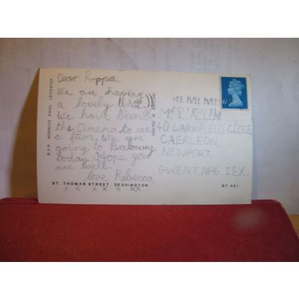 ST. THOMAS STREET, DEDDINGTON, OXFORDSHIRE used postcard by D.V.P. 1976 pm =