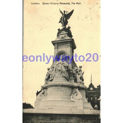 Queen Victoria Memorial, The Mall, London, England, 1912, Postcard