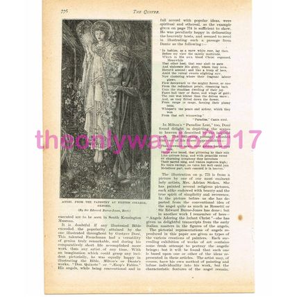 Angel from Tapestry, Exeter College, Oxford, Book Illustration, c1897