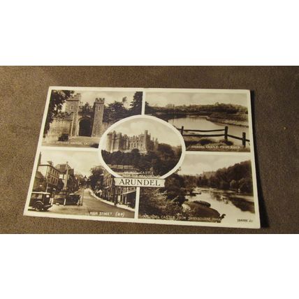 Valentines real photo Postcard - Scenes / Multiview, Arundel - Sussex