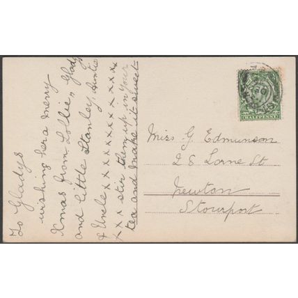 Glamour - Christmas Greetings, 1912 - Regel & Krug RP Postcard