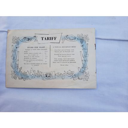 Vintage 1950's Regent Palace Hotel Brochure