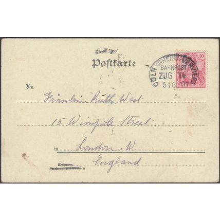 Gruss vom Drachenfels, 1901 - Szesztokat AK