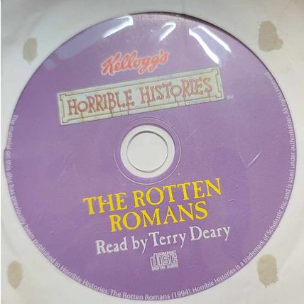 The Rotten Romans Audiobook CD Horrible Histories Promo Read By Terry Deary