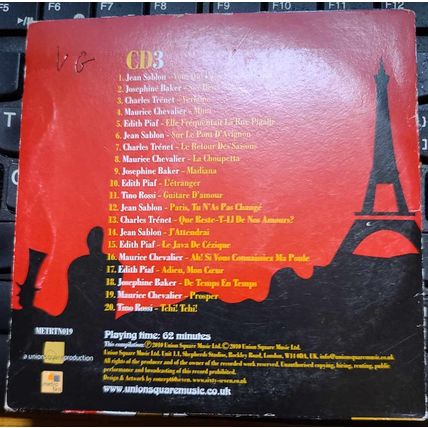 Café De Paris CD Essential French Café Songs CD Three 3