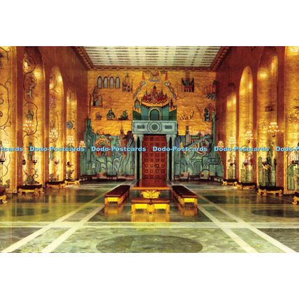 D025005 City Hall. Stockholm. Banquet room Golden Hall with mosaic decorations b