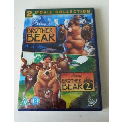 DISNEY DOUBLE MOVIE SET - BROTHER BEAR & BROTHER BEAR 2 - REGION 2 DVD - NEW