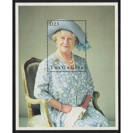 Gambia 95th Birthday of Queen Elizabeth the Queen Mother MS 1995 MNH SG#MS2029