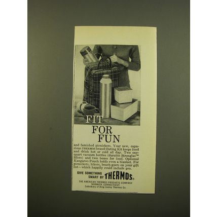 1961 Thermos Outing Kit Ad - Fit for Fun
