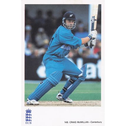 Craig McMillan Canterbury TCCB Classic Cricket Photo Postcard