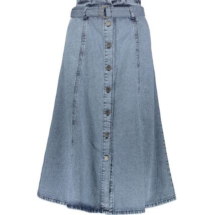 GESTUZ Piettagz Blue Washed Denim Skirt BNWT