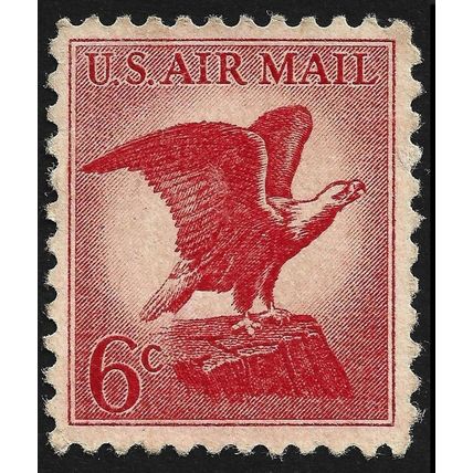 USA 1963 6c Airmail Bald Eagle Sc#C67 - USED @A224