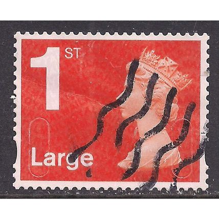 GB 2016 QE2 1st Large Letter Machin used SG U3002 No code ( G58 )