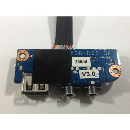 ZOOMSTORM W251HU GENUINE AUDIO USB PORTS BOARD WITH CABLE W204HU