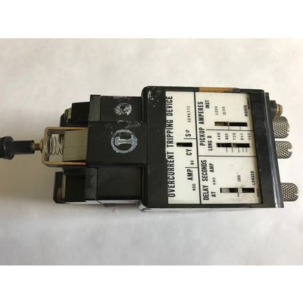 WESTINGHOUSE DB BREAKER 600AMP,NP59987D OVERCURRENT TRIPPING DEVICE,S-35Y6372,AH