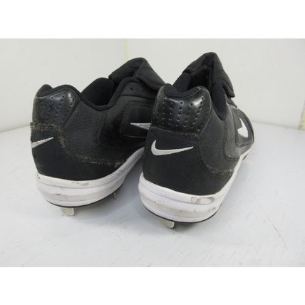 Nike Baseball Cleats 020709 SF Black Covered Laces Size 7 US Mens/Youth 25CM