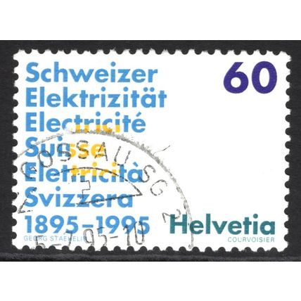 SWITZERLAND 1995: ANNIVERSARIES - 60c USED (G21)