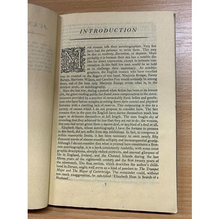 RARE* 1945 1ST EDITION ELIZABETH HAM BY HERSELF 1783-1820 AUTOBIO HB BOOK (P2)
