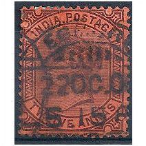 India 1888.SG100 12a Purple/Red Fine Used.