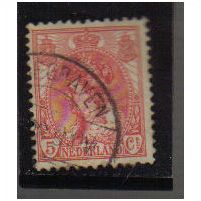Netherlands 1898 5C RED F/U SG177B