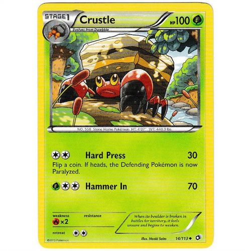 Pokemon B&W Legendary Treasures - #14/113 - Crustle