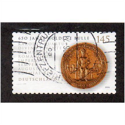 GER 2006 €1.45 (S/A) 'CHARLES IV ' GOLDEN BULL' FINE USED (EBID30-472)
