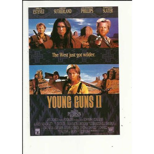 YOUNG GUNS II Emilio Estevez Poster Art Postcard (FA 270)