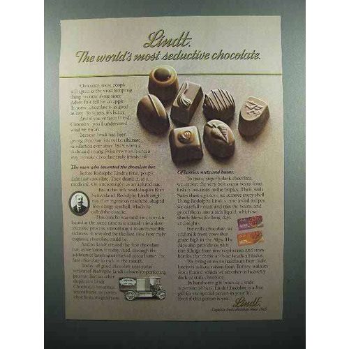 1985 Lindt Chocolate Ad - World's Most Seductive